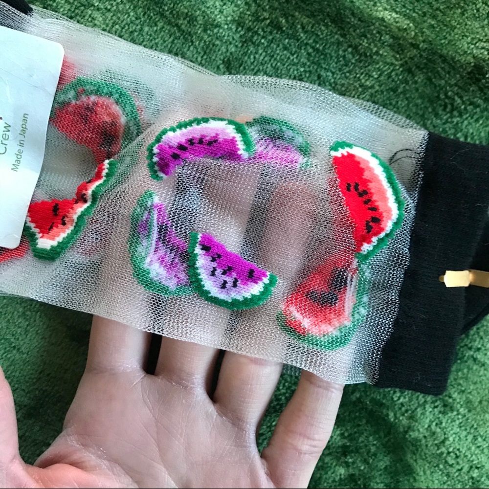 Japanese Sheer Watermelon Socks NWT - Picture 3 of 3
